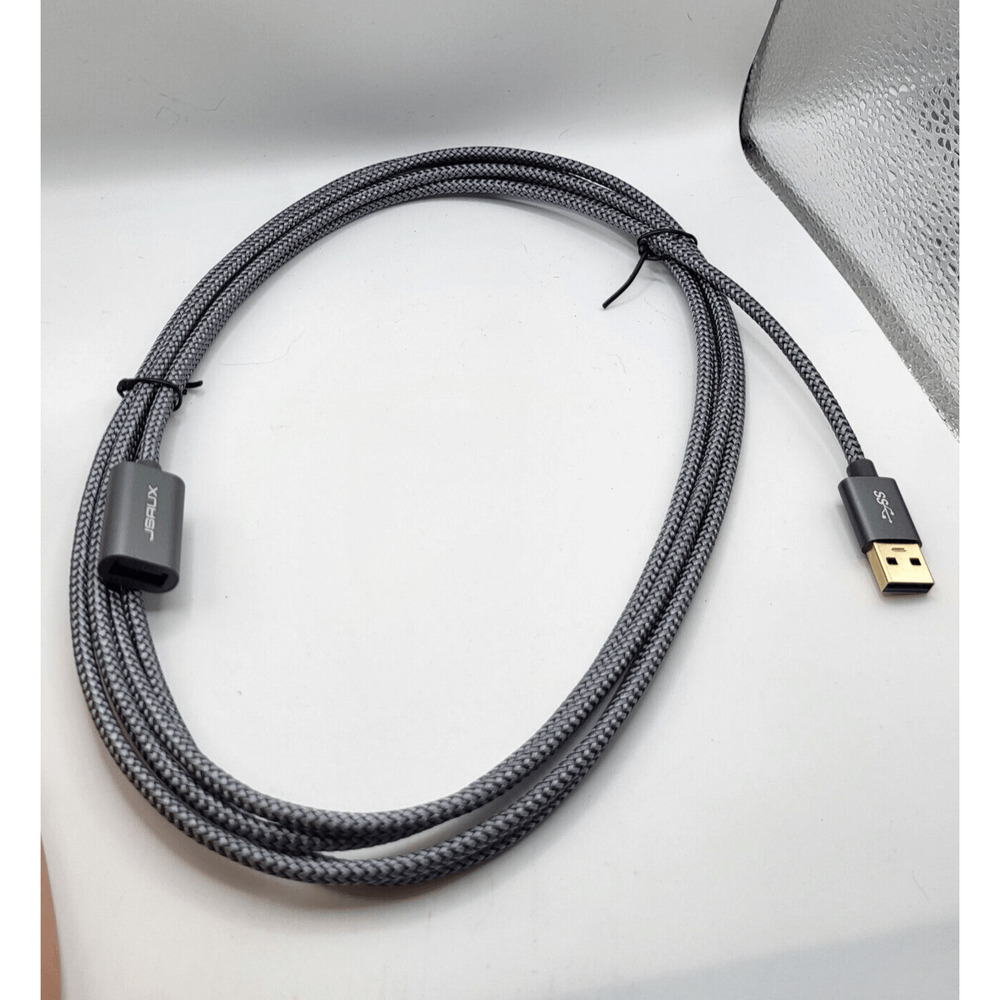 JSAUX 2Pack 10FT+10FT USB 3.0 Extension Cable, Type A Male To Female USB Cord